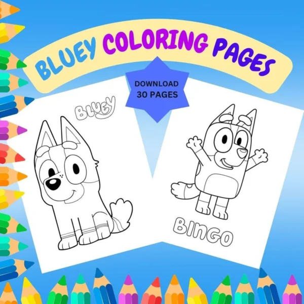 Bluey Coloring Pages