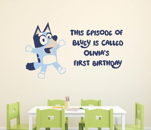 Custom Bluey Wall Sticker