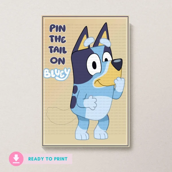 Pin The Tail on Bluey