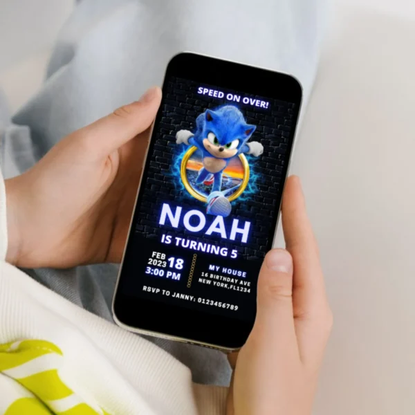 Editable Sonic Invite